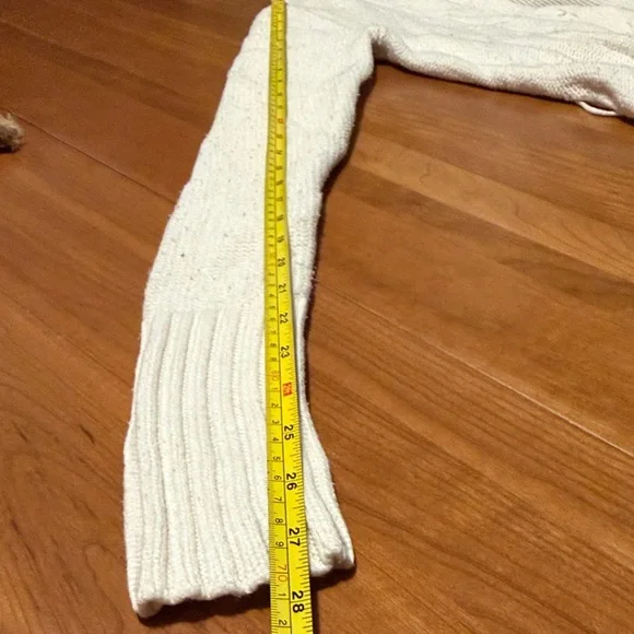 American Eagle Outfitters Cream Cable Knit Cardigan - Picture 7 of 7